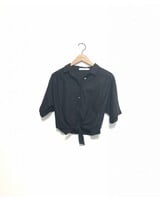 MANDY TIE TOP BLK